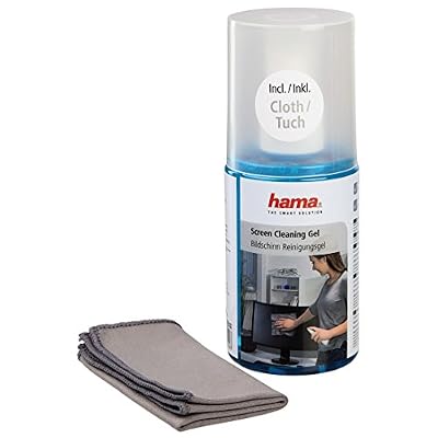 Hama Gel de nettoyage (pour écran LCD / TFT avec chiffon en microfibre, 200 ml) Gris/Bleu