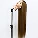 Neverland Beauty 30" Super Long Smooth 100% Synthetic Brown Hair Hairdressing Equipment Styling Head Doll Mannequin Training Head Tools Braiding Cutting Student Practice Model with Clamp UK Stock