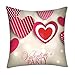 Produktbild Qinpin Kissenbezüge, Valentinstags-Druck, Polyester, Sofakissenbezug, Heimdekoration, Polyester, C, 45cm * 45cm / 18 * 18"