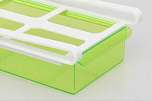 hibote Multi Kühlschrank Lagerung Schublade Gefrierschrank Lagerung Regal Kühlschrank Organizer Space Saver Regal, 20.5 * 15 * 7,3 cm [8 * 6 * 2.8 inch], Packung mit 2-Color Radom - 4