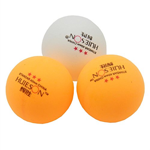 BenSports 30-Pack (15 Cuentas Bola Naranja y 15counts Bola Blanca) 40mm Bolas de Tenis de Mesa, Entrenamiento Avanzado Ping Pong Ball (práctica de Ping-Pong)