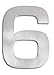 Produktbild Blomus 68189 Hausnummer 6  Signo, Edelstahl