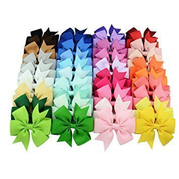 Preisvergleich Produktbild Efivs Arts Baby Mädchen Haarspangen, Ripsband, 40 Stück