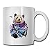Produktbild lilihome Funny Star Space Panda Custom Coffee Mugs 11 oz Travel Gift Ceramic Tea Cup