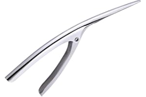 Éplucheur de crevette en acier inoxydable - Outil de nettoyage professionnel pour crevettes et coquillages de fruits de mer de qualité supérieure - Pince à épiler pour homards, crabes