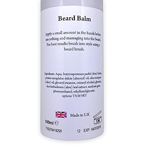Well Groomed Wizard Beard Balm for Men | Beard Conditioner | Bergamot & Mandarin | 50 ml | Apply with a Brush or Comb - Image 2