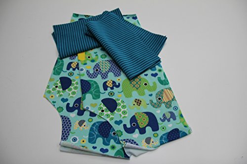 DIY Nähset Mitwachshose Pumphose 80/86 Elefant petrol - 5