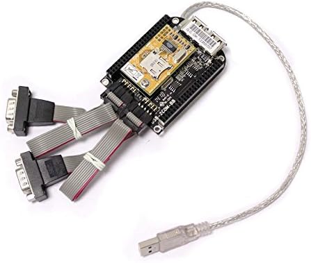 Cablematic - Black USB Adapter BEAGLEBONE 2 RS232 and microSD