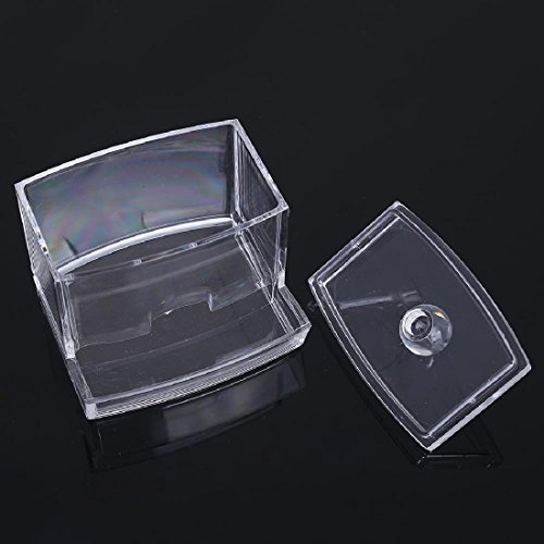 New Design Clear Acrylic Cotton Swab Box Q tip Storage Holder Cosmetic Makeup tool Women Storage Case - 3