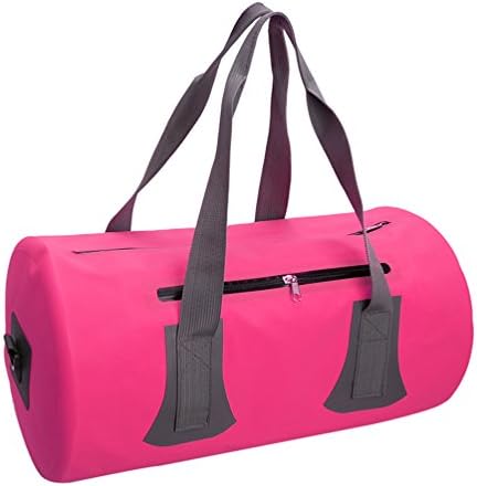 HJYQ Waterproof Dry Bag 25L Foldable PVC Waterproof Ocean Pack For Boating Swimming Snorkeling Kayaking Beach Pool Water Parks Wet And Dry Separation,Pink