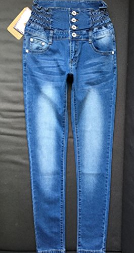 iRachel Damen High Waist Jeanshose Denim Hose Skinny Jeans Hosen - 4