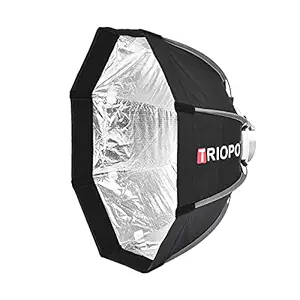 Homgeel 55cm Foldable 8-Pole Octagon Softbox with Soft Cloth Carrying Bag Bowens Mount for Studio Strobe Flash Light