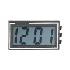 Zer one Car Dashboard Clock LCD Screen Time Date Display Stick-on Digital Clock with Bracket
