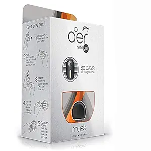 Godrej aer click, Car Air Freshener Refill Pack - Musk After Smoke (10g)