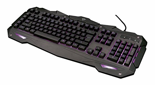 Trust GXT 840 Myra - Teclado Gaming con iluminaci  n LED  Negro - QWERTY Espa  ol