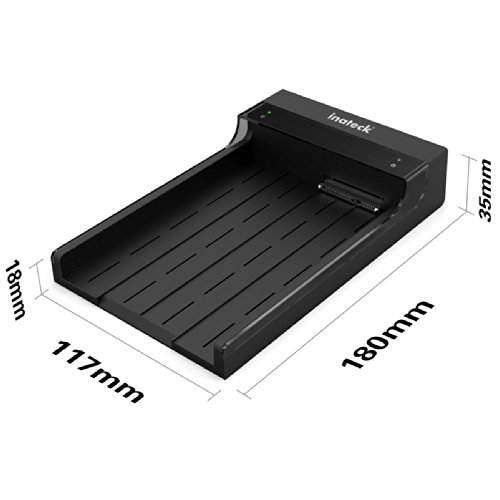 Inateck FD1006 USB 3.0 festplatten Dockingstation für 2.5 3.5 zoll SSD HDD SATA I/II/III inklusive USB3.0 Kabel mit 12V 2A netzteil unterstützen PC / Notebook / Mac (SATA3 UASP support) - 8