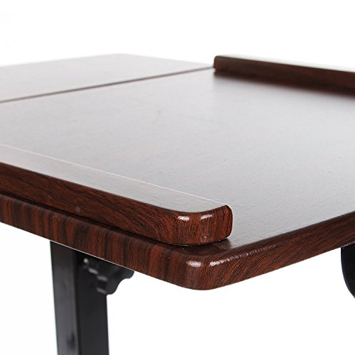 VECELO Laptop-Tisch höhenverstellbar mit Rollen für Notebook (Größe A) - 6
