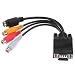Cables Kart™ VGA to TV S-Video 3 RCA PC Computer AV Adapter Cable RS.325.00