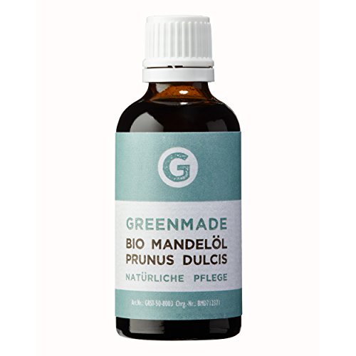 Bio Mandelöl 50ml kaltgepresst - 100% reines Öl von greenmade