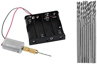 MuZuZi Mini Electric Drill DIY PCB Wood Hole Tools With Battery Box AA