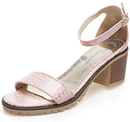 XDGG WOMEN High Heels Opened Toe Comfortable Sandals Simple Buckle Wedding Shoes Single Shoes , pink , 33 custom 2-4 days do not return