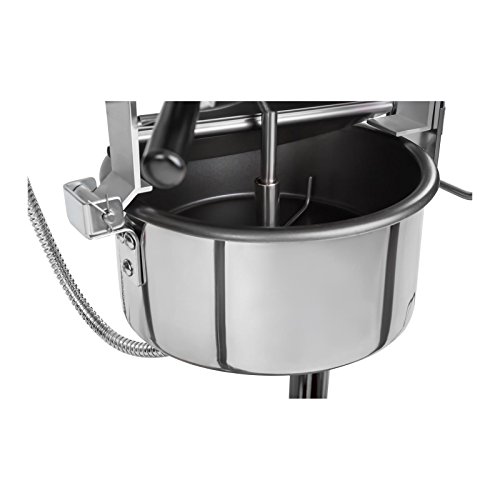 Royal Catering – RCPW-16.3 – Popcornmaschine mit Wagen – US Design – rot - 4