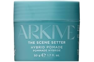 ARKIVE The Scene Setter Hybrid Pomade 50ml - Vegan Pomade for Men - Volumizing Hair Styling Products - Mens Hair Pomade for Texture - Natural Hair Pomade for Men - Strong Hold Hair Products