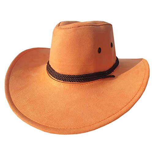Blancho Mode Chapeau de Cowboy extérieur Cap Chasse/pêche Boven Chapeaux Orange