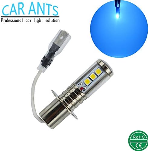 Car Ants Auto Lighting Extremely Bright Chips,H1,H3,H4,H7,H8/H9/H11.H10 9005,9006(HB4),30W 1400LM LED Fog Light Bulbs, Plug-n-Play Blue Color(H3)(pack of 2)