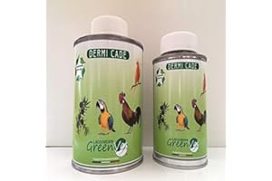 Greenvet Dermi Cade Gale des Pattes Volaille Oiseau de Cage Huile Externe Flacon (avec Pinceau) de 250ml