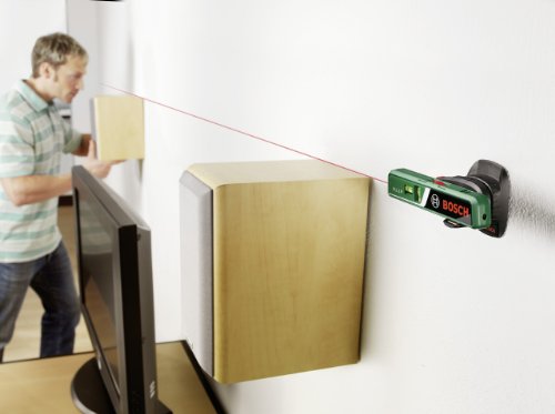 Bosch DIY Laser-Wasserwaage PLL 1 P, Batterien, Universalhalterung, Karton (Arbeitsbereich Linienlaser 5 m, Arbeitsbereich Punktlaser 20 m, +/- 0,5 mm Messgenauigkeit) - 2