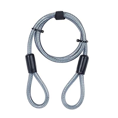 Yale YC1/10/120/1 Câble Antivol en Spirale, à 2 Boucles Pour Vélo, VTT, 120 cm x 12 mm, Noir