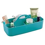 ALMACENA Y AHORRA ESPACIO: Con 11 compartimentos, este canasto para baño da espacio para guardar champú, detergente y más. Estas cajas organizadoras también permiten clasificar jabones o cosméticos.
