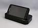 Produktbild HamDis Schwarz USB-Ladestation Tischladestation Dock Dockingstation mit 2. Akku-Ladefach für Motorola Atrix 4G mit Ladegerät Netzteil
