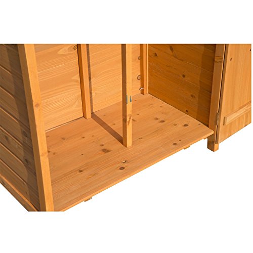 Outsunny® Holz Gerätehaus Geräteschuppen Gartenschrank Geräteschrank Gartenhaus 90x50x190 cm - 8