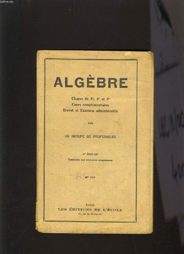 ALGEBRE CLASSES DE 5e 4e 3e COURS COMPLEMENTAIRE, BREVET ET EXAMENS ADMINISTRATIDS gratuit ALGEBRE CLASSES DE 5e 4e 3e COURS COMPLEMENTAIRE, BREVET ET EXAMENS ADMINISTRATIDS gratuit