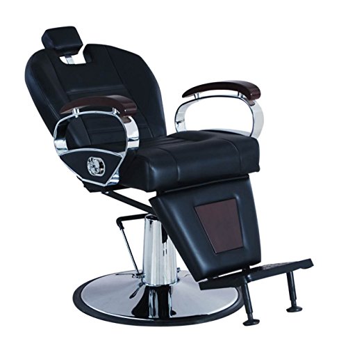 NEW HEAVY DUTY BLACK BARBER SALON CHAIR BC-06 UK STOCK HADI® FREE DELIVERY 70KG 5 YEARS WARRANTY@HIGH QUALITY@FREE CHILD BOOSTER@NEW UK