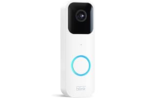 BLINK HOME SECURITY Blink Videotürklingel (Video Doorbell), lange Batterielaufzeit, Gegensprechfunktion, Selbstinstallation, HD-Video, Bewegungserfassung, App-Benachrichtigungen bei Klingeln, Alexa-kompatibel (weiß)