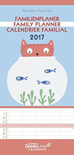 Preisvergleich Produktbild Kate Larsen 2017 - Terminkalender, Wandkalender, Familienplaner - 23 x 48 cm