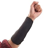 Anchura: 10 cm/4,92 pulgada Ndier protección de Brazo Protector para antebrazo de 3 Correa para Caza Tiro con Arco - Negro
