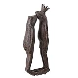 Pareja de ranas Home Collection Pareja de Ranas Rey Rana con Corona Figura Decorativa Decoracion Hogar Jardín