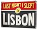 Produktbild LEotiE SINCE 2004 Blechschild Wandschild 30x40 cm Vintage Retro Metallschild Reisen Küche Lissabon Portugal