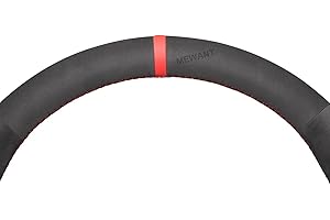 MEWANT Funda de gamuza para volante de coche para Alfa Romeo 159 2006-2011 accesorios