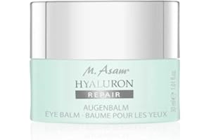M. Asam HYALURON REPAIR Baume contour des yeux (30 ml) – Une formule hydratante et apaisante à l'acide hyaluronique, gomme les rides et ridules, céramides et huile de moringa: effet régénérant