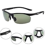 Herren Sonnenbrille, Besfia Polarisierte Sport Sonnenbrille UV400 Outdoor Sportbrille für Fahren Baseball Angeln Golf Laufen Fahrrad – TR90 Superleicht und Bruchfest - 2