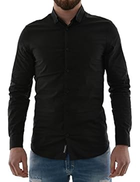 Kaporal Dulye17m42-Camicia formale Uomo    nero Medium