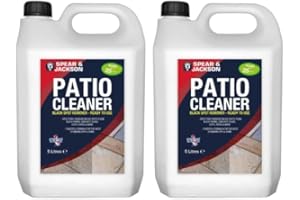 Spear and Jackson 2 x 5L Black Spot Remover and Destroyer - Ready to Use for Natural stone, Concrete, Paving slabs, Indian Sandstone & Limestone