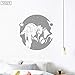 Produktbild zhuziji Wandtattoo Game of Thrones Wandaufkleber Kinder Schlafzimmer Poster Film Vinyl Art Decals Abnehmbare Kreative Wohnkultur DIY grau 42x44 cm