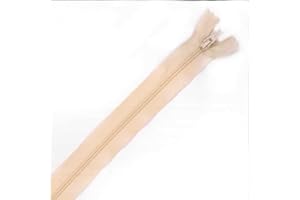 Plush Addict No.3 Close Ended Strong Nylon Zip Fastener for Sewing, Crafts, Clothing and Accessories - Cream - 14" / 36cm