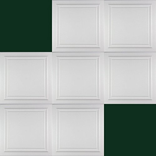 1 m2 Deckenplatten Styroporplatten Stuck Decke Dekor Platten 50x50cm, Nr.24 - 2